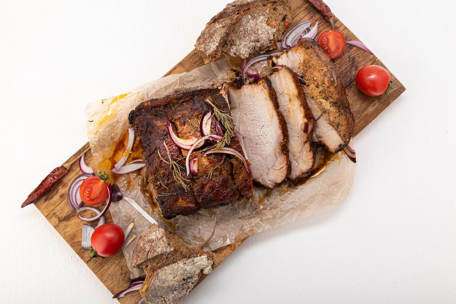 Fläskkarré sous vide: mör och saftig (temperatur och tid)